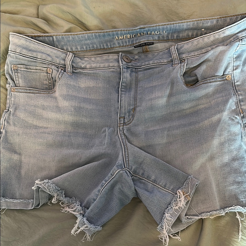 American Eagle Light Blue Jean Shorts